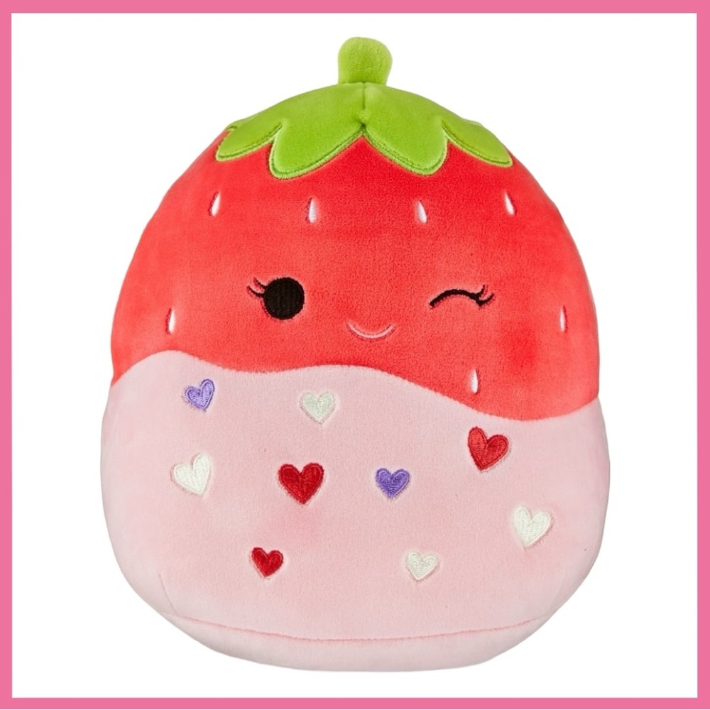 PINK STRAWBERRY SQUISHMALLOW! BRAND NEW WITH TAG! 8”